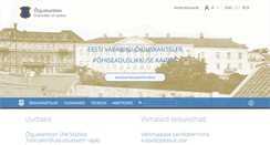 Desktop Screenshot of oiguskantsler.ee